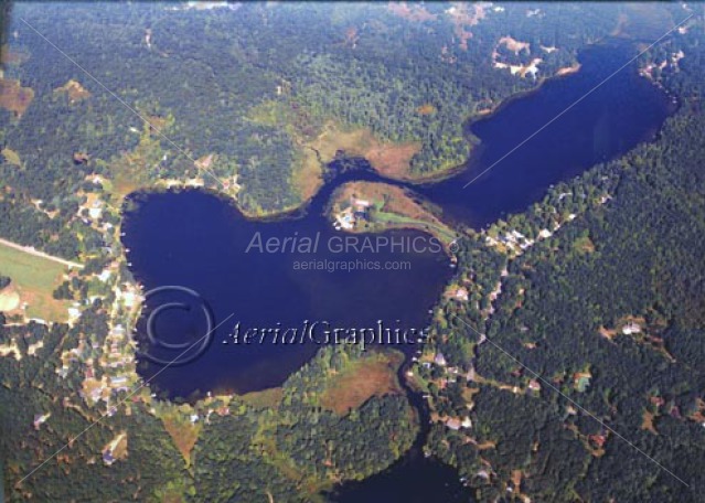 Thomas Lake and Halfmile Lake in Kent County, Michigan